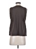 Boston Proper 100% Cotton Gray Sleeveless Blouse Size S - photo 2