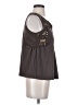 Boston Proper 100% Cotton Gray Sleeveless Blouse Size S - photo 4
