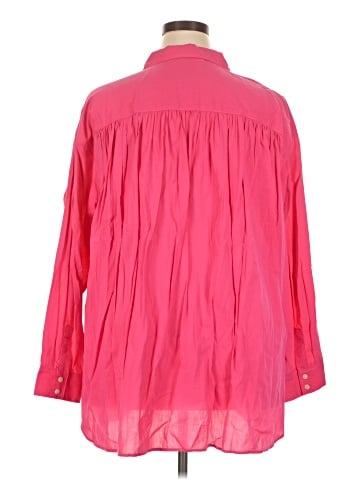 Lands' End 3/4 Sleeve Button-Down Shirt (view 2)
