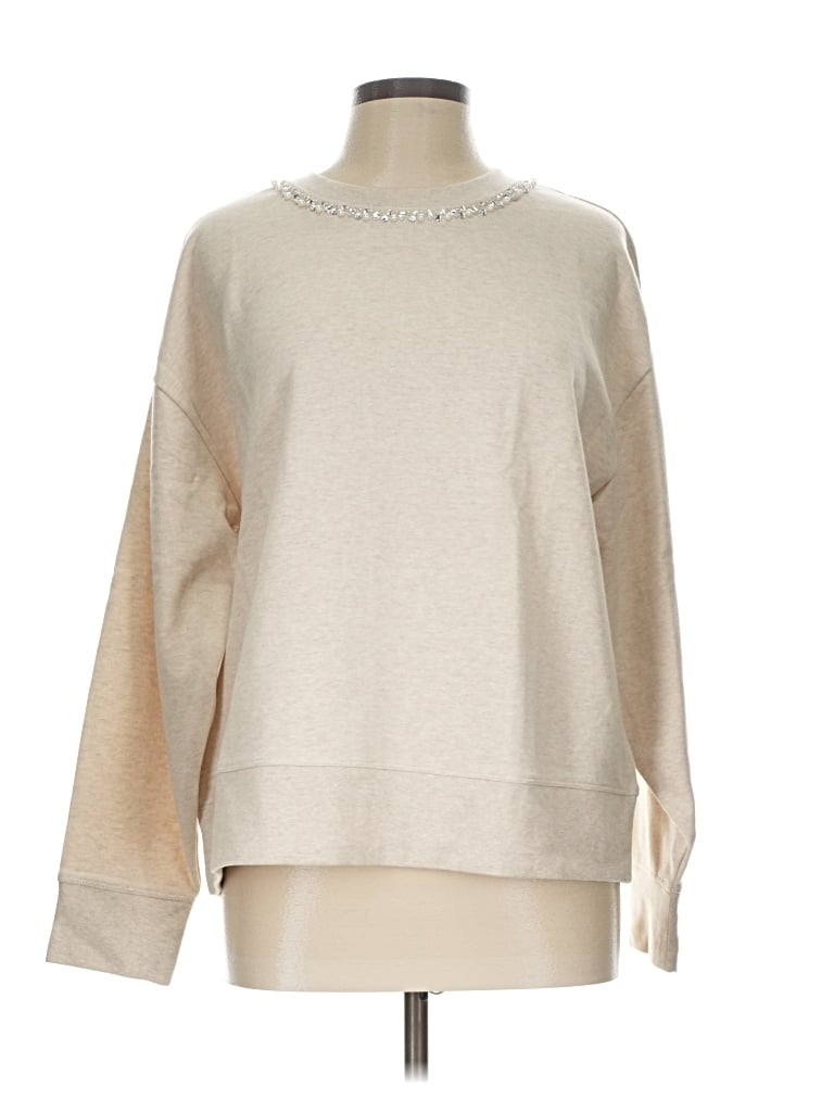 Pre-owned J.crew Factory Store Sweatshirt In Tan