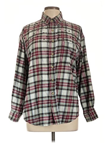 What Goes Around Comes Around Long Sleeve Button-Down Shirt (view 1)
