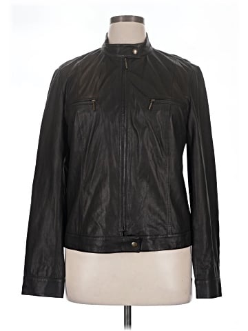Lafayette 148 New York Leather Jacket (view 1)