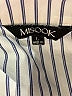 misook Stripes White Short Sleeve Blouse Size L - photo 7