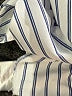 misook Stripes White Short Sleeve Blouse Size L - photo 8