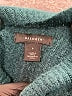 Halogen Color Block Teal Turtleneck Sweater Size S - photo 7