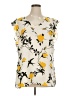 CAbi Yellow Sleeveless Blouse Size XL - photo 1