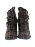 Diba Plaid Brown Ankle Boots Size 10 - photo 2