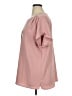 J.Jill 100% Polyester Pink Short Sleeve Blouse Size XL - photo 5