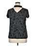 Diana Belle Black Short Sleeve Blouse Size XL - photo 1