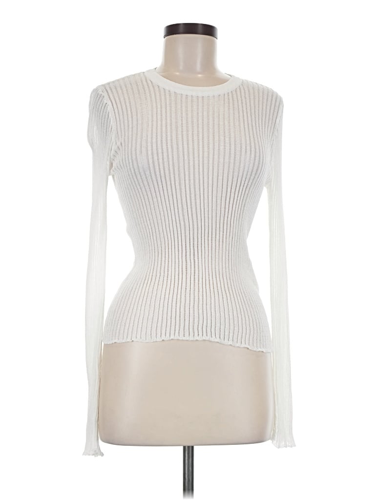 Pre-owned Zara Turtleneck Sweater In White