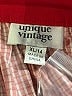 Unique Vintage Hearts Red Casual Skirt Size XL - photo 3