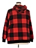 Old Navy 100% Polyester Plaid Red Pullover Hoodie Size XXL - photo 2