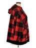 Old Navy 100% Polyester Plaid Red Pullover Hoodie Size XXL - photo 4