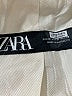 Zara 100% Polyester Ivory Blazer Size M - photo 6