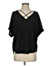 Lush Black Short Sleeve Blouse Size S - photo 1