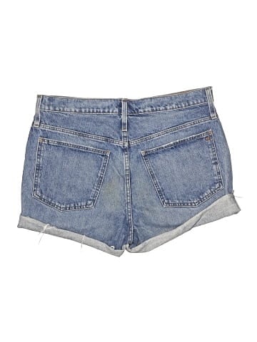 Madewell Relaxed Mid-Length Denim Shorts in Cranwood Wash (view 2)