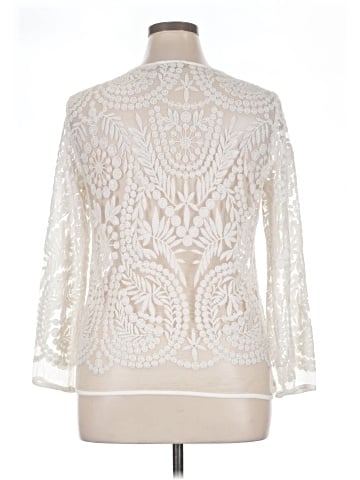 Joan Vass Long Sleeve Blouse (view 2)