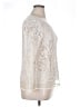 Joan Vass 100% Polyester Ivory Long Sleeve Blouse Size XL - photo 4