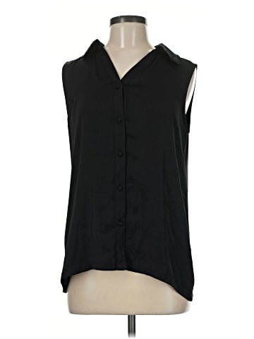 Anne Klein Sleeveless Button-Down Shirt (view 1)