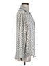 Zara 100% Polyester Print Silver 3/4 Sleeve Blouse Size S - photo 4