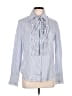 Carlisle 100% Cotton Blue Long Sleeve Blouse Size 10 - photo 1