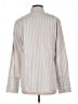 Faconnable 100% Cotton Stripes Silver Long Sleeve Button-Down Shirt Size 10 - photo 2