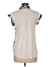 BCX Tropical Blue Short Sleeve Blouse Size S - photo 2
