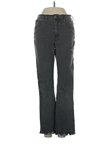 Madewell Cali Demi-Boot Jeans in Berkeley Black: Chewed-Hem Edition (view 1)