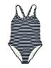 Boden Stripes Blue One Piece Swimsuit Size 14 - photo 1