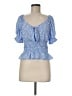 Sienna Sky 100% Polyester Blue 3/4 Sleeve Blouse Size M - photo 1