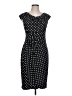 Connected Apparel Polka Dots Black Casual Dress Size 10 - photo 1