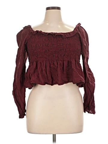 American Eagle Outfitters 3/4 Sleeve Blouse (view 1)
