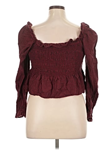 American Eagle Outfitters 3/4 Sleeve Blouse (view 2)