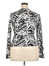 Unbranded 100% Polyester Animal Print Ivory Long Sleeve Blouse Size XXL - photo 2