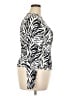 Unbranded 100% Polyester Animal Print Ivory Long Sleeve Blouse Size XXL - photo 4