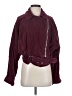 Free People 100% Cotton Burgundy Jacket Size S - photo 1
