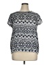 The Limited 100% Polyester Silver Short Sleeve Blouse Size XL - photo 1