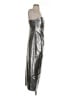 7 For All Mankind 100% Polyurethane Metallic Silver Cocktail Dress Size S - photo 4