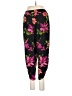 Susan Graver Floral Black Casual Pants Size S - photo 2