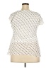 Roz & Ali 100% Polyester Silver Short Sleeve Top Size XL - photo 2