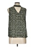 Monteau 100% Polyester Green Sleeveless Blouse Size L - photo 1