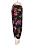 Susan Graver Floral Black Casual Pants Size S - photo 4