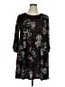 Apt. 9 Print Black Casual Dress Size XL - photo 1