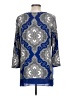 JM Collection Blue 3/4 Sleeve Blouse Size L - photo 2