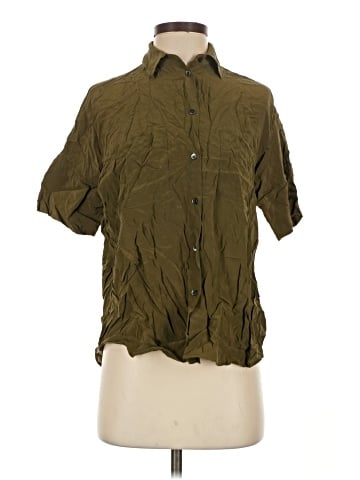 Madewell Short Sleeve Silk Top (view 1)