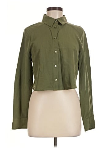 Zara Long Sleeve Button-Down Shirt (view 1)