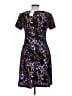 Connected Apparel Print Black Casual Dress Size 6 - photo 2