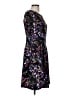 Connected Apparel Print Black Casual Dress Size 6 - photo 4