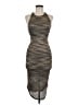 Ecote Metallic Gray Cocktail Dress Size M - photo 1