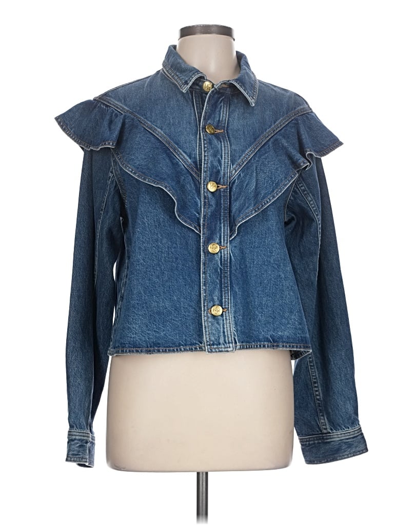 Pre-owned Ulla Johnson Denim Jacket In Blue
